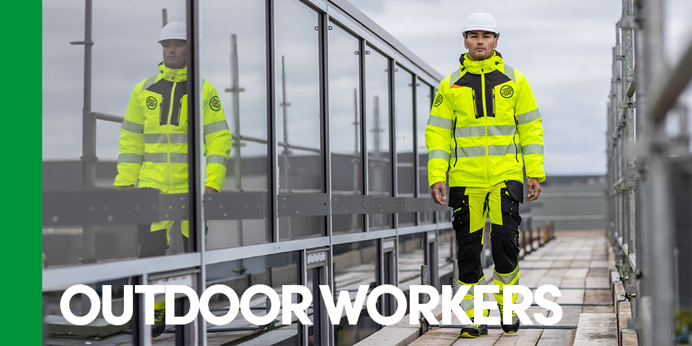 outdoor workers wearing hi-vis